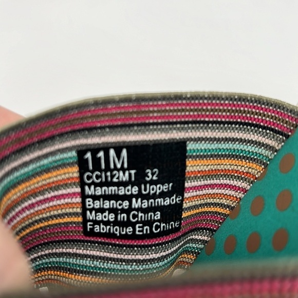 Cobb Hill by New Balance Multi Color Striped Jeanine Thong Wide Band Sandal 11M - Picture 7 of 8